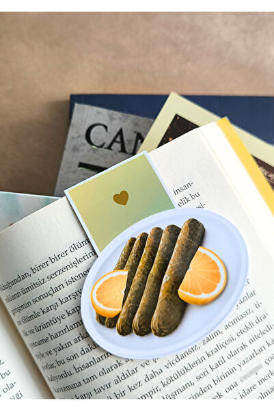 Miko Miko Şeyler Yaprak Sarması Temalı Mıknatıslı Kitap Ayracı / Hediyelik
