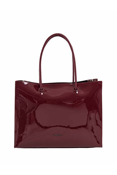 Generic Miroshnikov Women’s Large Shopper Bag for Office & Work, Glossy PU Sh...