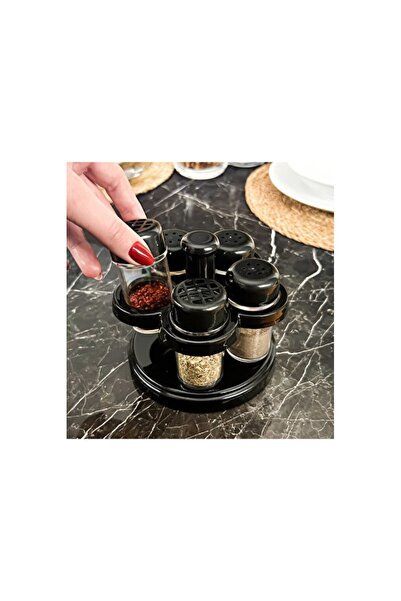 Empressco Rotatable 5-Piece Spice Rack Set, Stylish and Practical Kitchen Acc...
