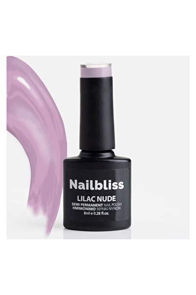 nailbliss Ojă semipermanentă Nude Lila, 8 ml – culoare intensă, luciu și rezi...
