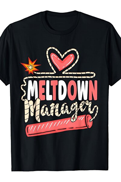 12 Teknoloji Meltdown Manager School Daycare Provider Childcare Teacher T-Shirt