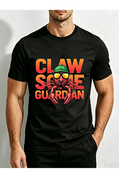 1001 Line Cute Crab Helmet Sunglasses Design Men'S Round Neck T-Shirt, Loose ...