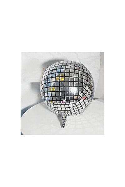 Empressco 50X50 cm 4D Hologram Silver Disco Ball Balloon New Year's Party Dec...