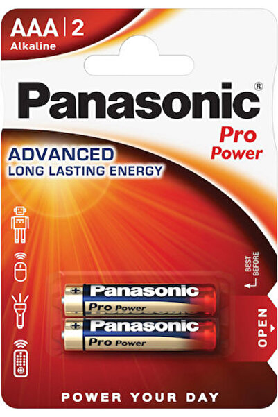PANASONIC Baterii Alcaline Pro Power AAA 1.5V 2 bucăți Cod: 4001,00