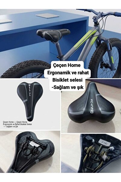 ÇEÇEN HOME Șa de bicicletă cu pernă moale - Scaun confortabil pentru biciclet...
