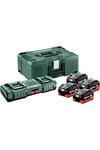 Metabo Set de 4 baterii pentru scule 18V Capacitate 8Ah cu încărcător Cod: 68...