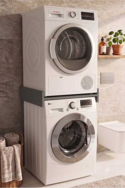 PEKA Çamaşır ve Kurutma Makinesi Üst Üste Koyma Aparatı Banyo Düzenleyici Raf