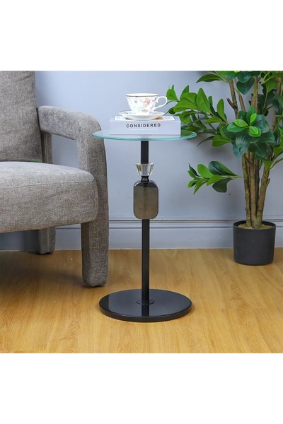 Al Hadaya Mall Crystal and Marble Glass Modern Design Crystal Service Table-B...