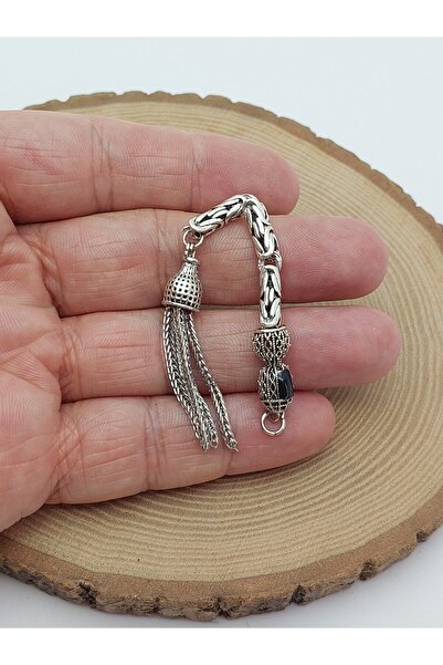 Yasamtohumu Silver Plated Alpaca Prayer Bead Tassel (62448)