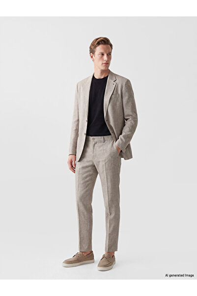 LC Waikiki Özmarka New Season Regular Fit Linen Blend Men's Trousers