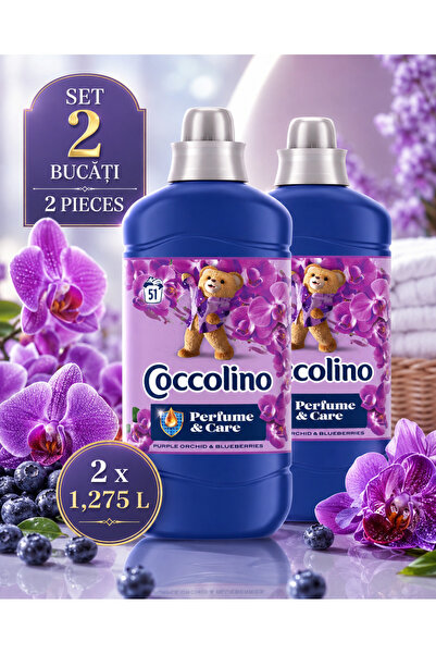 Coccolino Комплект 2 броя Balsam de rufe Парфюм и грижа Лилава орхидея и боро...