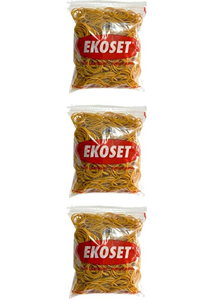 ekoset Kauçuk Paket Lastiği Küçük Boy 40mm 3 Bin Adet Natural Renk