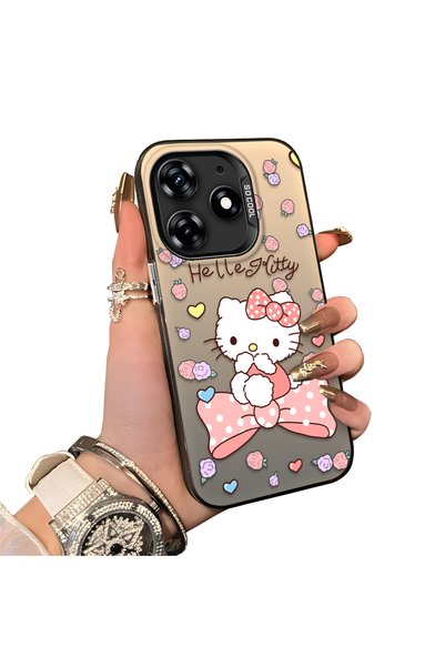 ucuc Tecno Spark 10 Pro(Ki7) Compatible Hard Acrylic Back Silicone Edge Lens ...