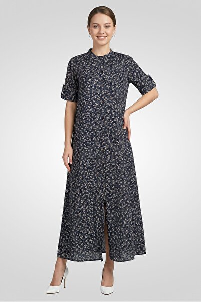 Epiphany Women Floral Print Shirt Dress, Multicolor