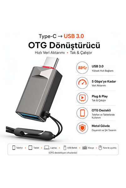 Dexmon محول USB 3.0 OTG من النوع C، سرعة نقل البيانات 5 جيجابت في الثانية، ال...