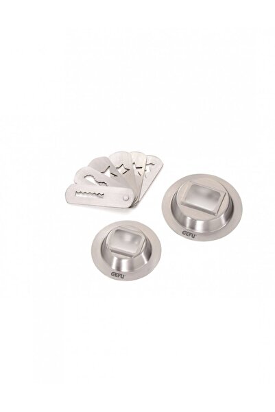 GEFU Set Ornare prajituri, Gefu, Inox, 5,8x1,3cm, Argintiu