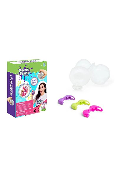 Noname Set rezerve Doctor Squish Squishy Maker, 10 baloane TPR transparen...