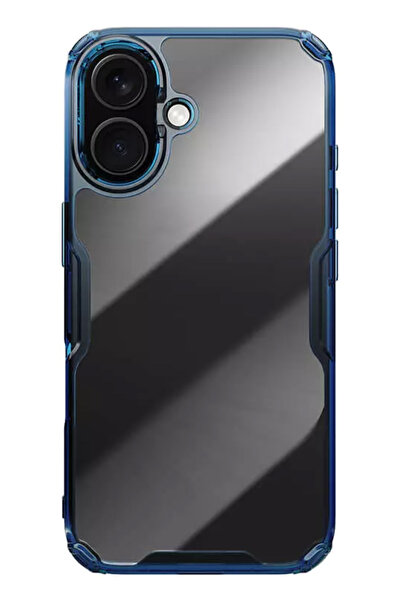 Nillkin θήκη Nature TPU Pro για iPhone 16 Plus, διάφανη-μπλε