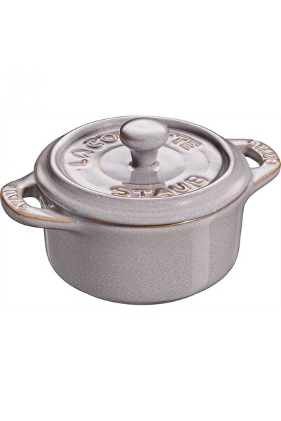 STAUB Bol cu capac Staub, ceramica, gri antic, 200 ml
