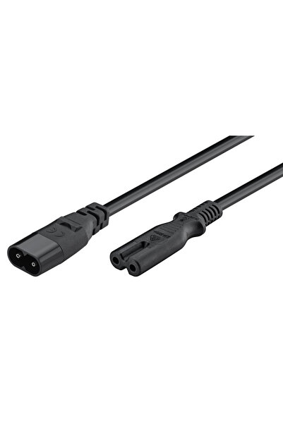 goobay καλώδιο προέκτασης τροφοδοσίας 97201, 2x 0.75mm², 2m, μαύρο