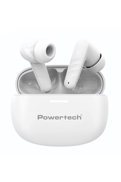 POWERTECH earphones με θήκη φόρτισης PT-1432, True Wireless, 35/300mAh, μαύρα