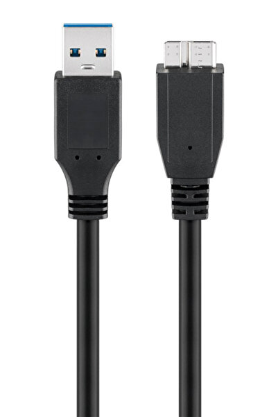 goobay καλώδιο USB 3.0 σε micro Τype B 95734, 5 Gbit/s, 0.5m, μαύρο