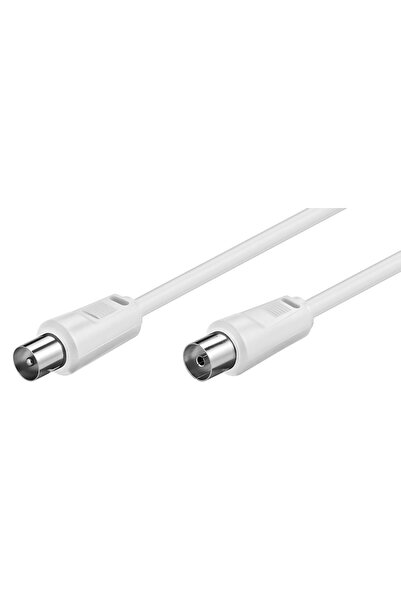 POWERTECH καλώδιο κεραίας CAB-V001, PAL, ίσιο, λευκό, 1.5m