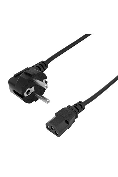 POWERTECH καλώδιο τροφοδοσίας CAB-P045, 3x 0.75mm², copper, 2m, μαύρο