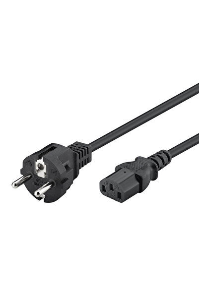 POWERTECH καλώδιο τροφοδοσίας CAB-P048, 3x 0.75mm², copper, 1m, μαύρο