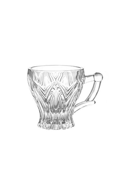 Mondo 6-Piece Villa Cup Set 130 ml - Elegant Glass Mugs & Saucers for Coffee,...