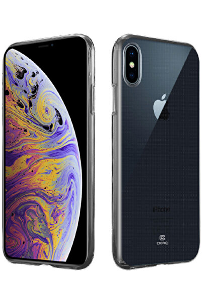 Crong Slim Διάφανη Θήκη Σιλικόνης Apple iPhone XS Max - 0.8mm - Clear