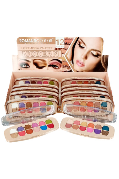 ROMANTIC COLOR Eyeshadows, Modern, ROMANTIC COLOR-12 colors