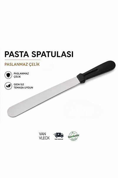 VAN VLECK Düz Pasta Spatulası – Paslanmaz Çelik Pasta Sıvama, Krema Yayma ve ...