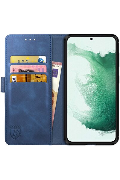 ROSSO Element PU Θήκη Πορτοφόλι Samsung Galaxy S22 Plus 5G - Blue