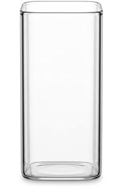 Yıldızan Edl Shop Rectangular Borosilicate Glass Cup, 300 ml Capacity, Heat R...