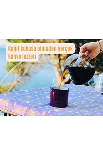 Yıldızan DUCA MALL (قطعتان) "ثنائي الطبقات" V-60.4 قابل للغسل، قماش، فلتر قهو...