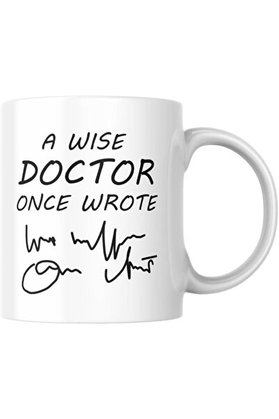 Yıldızan Doctor Printed Mug Cup with Funny Writing Humorous Gift Tea Coffee C...