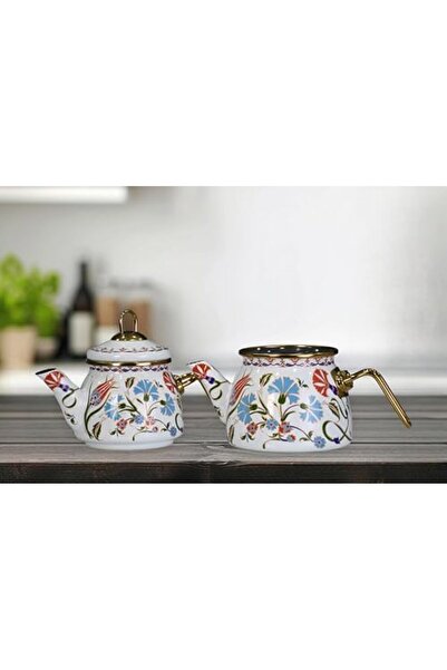 Yıldızan Msa Shop Defne Mini Model Enamel Teapot 931845