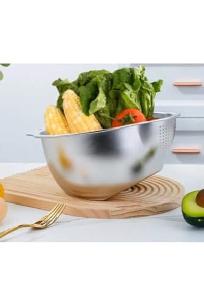 Yıldızan Edl Shop Stainless Steel Kitchen Metal Multi-Purpose Strainer Coland...