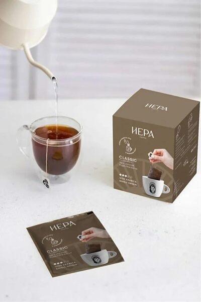 Yıldızan Edl Shop Hepa Coffee Hepa Classic Disposable Bag Filter Coffee 5 Pac...
