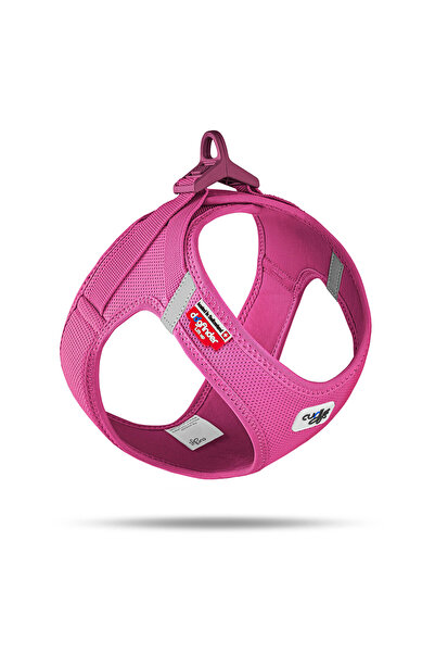 Curli Vest Harness Clasp Air-Mesh Köpek Göğüs Tasması - Fuşya