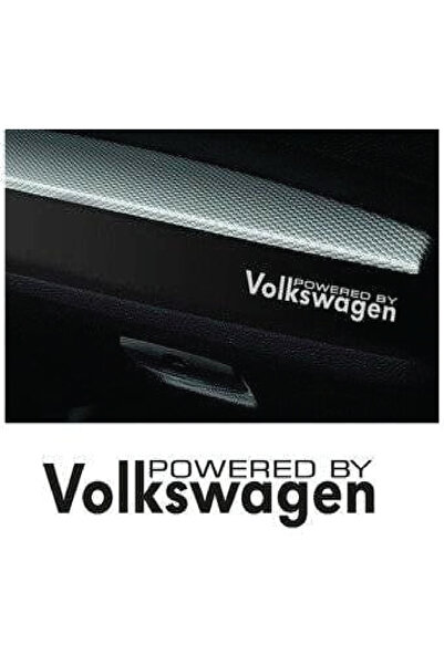 Amo-Stickers Top Bottom Set of 2 Volkswagen door sill stickers Black