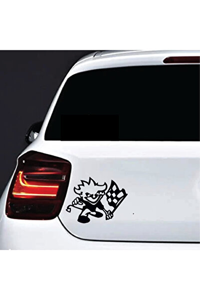 Amo-Stickers Стикер за кола  "Рейсър Гай " 30см Бял