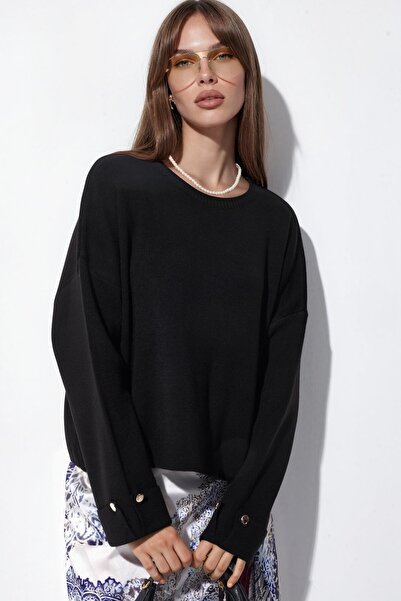 Hiccup Button Detailed Knitwear Sweater