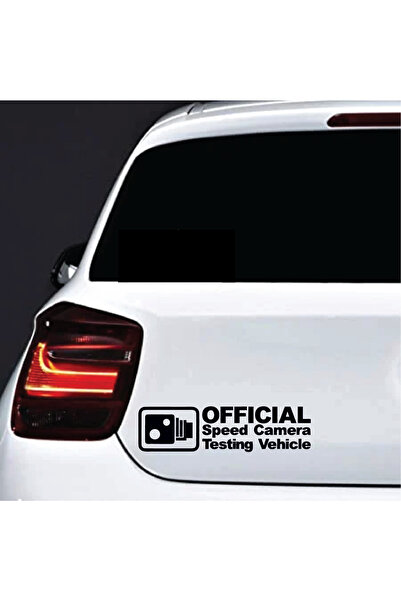 Amo-Stickers Sticker auto Speed camera testing vehicle 30cm Verde