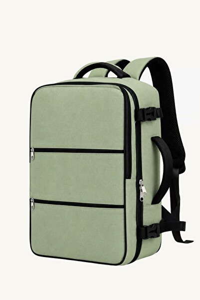woys Travel Backpack Çok Bölmeli Kabin Boy Su Yeşili Seyahat Sırt Çantası | U...