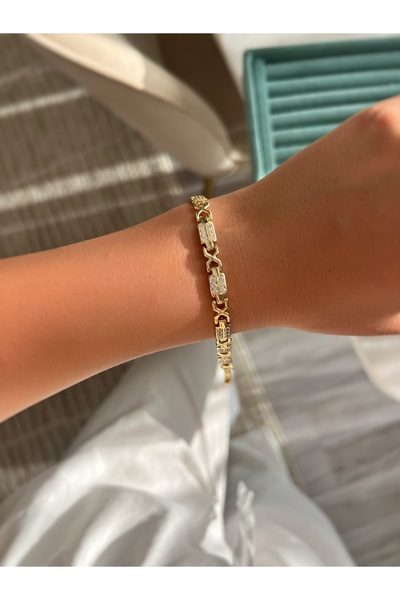 ToffyStore Vip Design Blocked Chain Bracelet