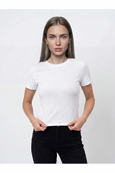 Loft Дамска тениска Slim Fit с къс ръкав