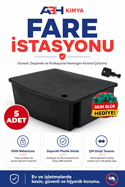 Böcek Hastanesi Fare İstasyonu Kilitli Kullanıma Hazır Zehri İçerisinde Fare ...