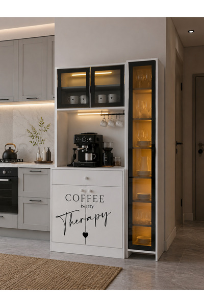 Home Center Mobilya Bogota Kahve Köşesi - Kahve Dolabı - Çok Amaçlı Dolap - R...